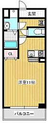 フローライト上新庄駅前 ワンルームの間取図画像