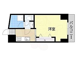 新大阪第一ダイヤモンドマンション 1Kの間取図画像