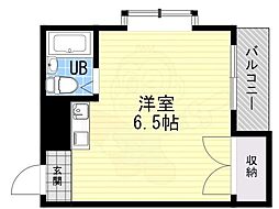 モアメゾン2 ワンルームの間取図画像