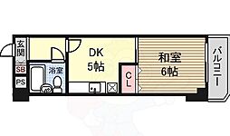 ライトハイツ 1DKの間取図画像