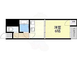 リベール大成 1Kの間取図画像