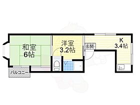 大阪府大阪市西成区北津守４丁目（賃貸マンション2K・3階・30.10㎡） その2