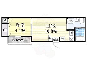 Fメゾン北加賀屋3番館  ｜ 大阪府大阪市西成区南津守６丁目7番12号（賃貸アパート1LDK・1階・33.28㎡） その2