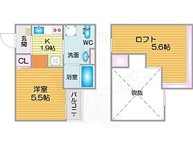 Applause2  ｜ 大阪府大阪市住之江区御崎８丁目9番25号（賃貸アパート1R・1階・20.23㎡） その2