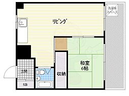 帝塚山寿ハイツ 1階/-