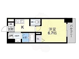 AVANTIO GRANDE 1階1Kの間取り