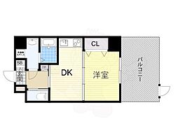 アーバンパーク住之江公園2 1DKの間取図画像