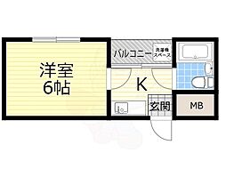 MKマンション 1Kの間取図画像