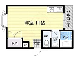 ユアーズマンション ワンルームの間取図画像