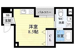 オリエントシティ・K ワンルームの間取図画像