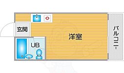 ベストレジデンスあびこ ワンルームの間取図画像