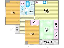 エムテック北島 3LDKの間取図画像