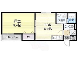FaseciaRio 1LDKの間取図画像