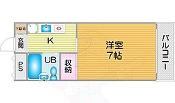 パークアベニュー 1Kの間取図画像