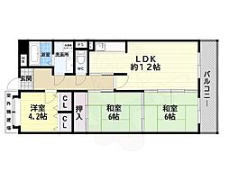レジェロ住之江 3LDKの間取図画像