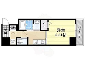 アリビオ立花3 1101 ｜ 兵庫県尼崎市七松町１丁目（賃貸マンション1K・11階・25.48㎡） その2