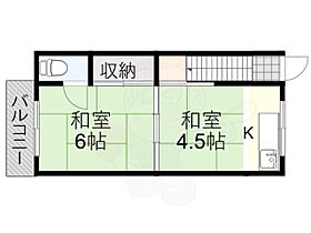 西大物町文化住宅  ｜ 兵庫県尼崎市西大物町（賃貸テラスハウス2K・2階・25.00㎡） その2