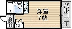 ニルヴァーナ ワンルームの間取図画像