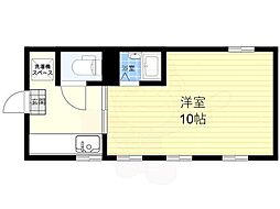 スリール尼崎ウエスト 1Kの間取図画像