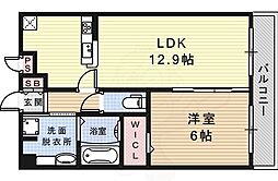 フェニックス武庫川東 1LDKの間取図画像