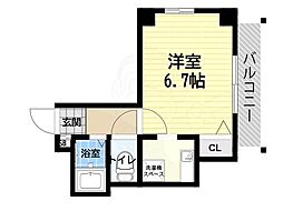 KマンションJIN 1Kの間取図画像