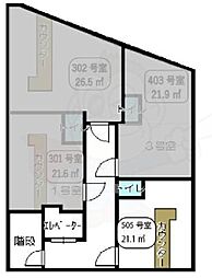 ゴールドウッズ杭瀬ビルの間取図画像