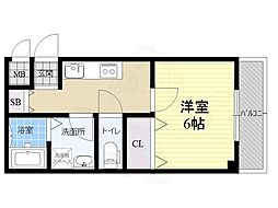 マルタカ 1Kの間取図画像