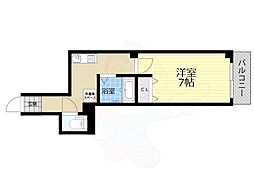 ラ・フォンテ尼崎駅前 1Kの間取図画像