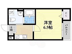 アパッショハート武庫川 1Kの間取図画像