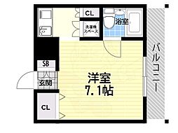ゼンマンション 1Kの間取図画像