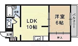 シャルムレーブ 1LDKの間取図画像