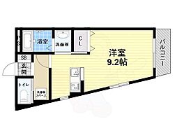 SHIKOKU8 1Kの間取図画像