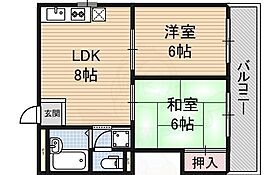 大阪府堺市西区平岡町（賃貸マンション2LDK・2階・42.80㎡） その2