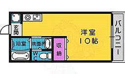 フローレ香ケ丘 ワンルームの間取図画像