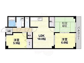 大阪府堺市北区北長尾町１丁（賃貸マンション3LDK・2階・60.58㎡） その2