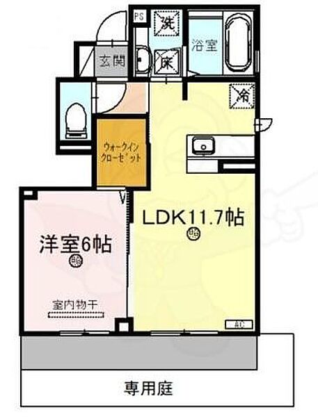 シュライクコート ｜大阪府堺市北区百舌鳥西之町２丁(賃貸アパート1LDK・1階・41.99㎡)の写真 その2