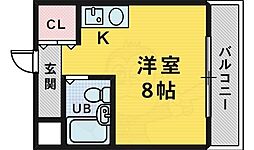 シティーコーポノア ワンルームの間取図画像