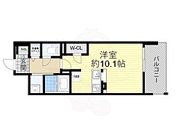 ArtizA堺 ワンルームの間取図画像