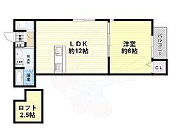 間取図画像 1LDK