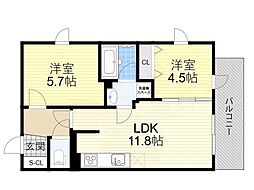 プレステージ14番館 4階/-
