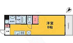 住吉橋TKハイツ 1Kの間取図画像