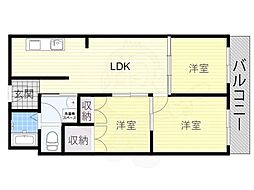 南堺ハイツ1号館 4階/-
