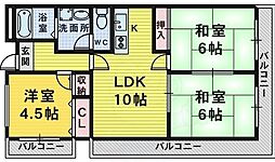 カーサ三国ヶ丘 4階/-