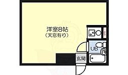 ルシェルコート ワンルームの間取図画像