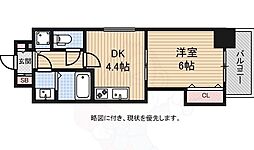 TKアンバーコート堺東2 1DKの間取図画像