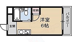 プリマベーラ堺東 1Kの間取図画像