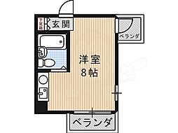アメニティ白鷺 ワンルームの間取図画像