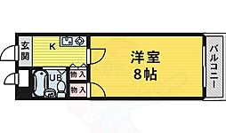ラポール向陵 1Kの間取図画像