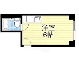 ハートイン宿院 ワンルームの間取図画像