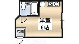 コート・ダルジャン ワンルームの間取図画像